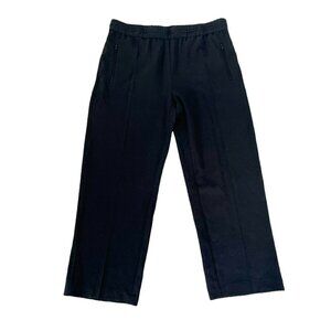 IRO Baker  Black Wide Leg Trousers Dress Pants Elastic Waist